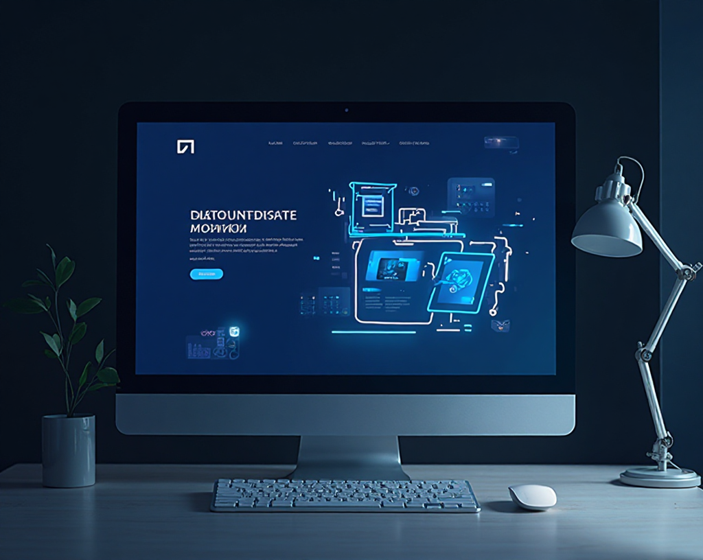 Custom standard website mockup