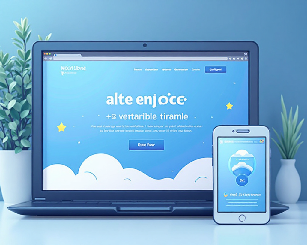 High-converting landing page mockup