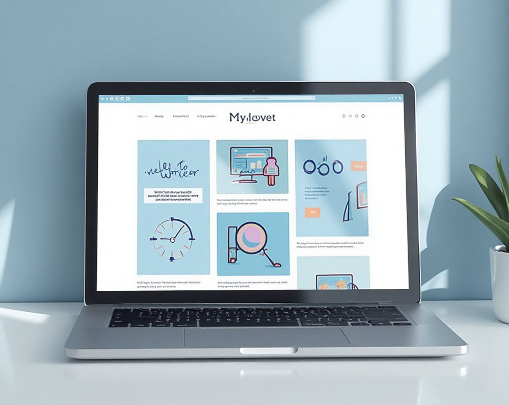 SEO blog layout mockup